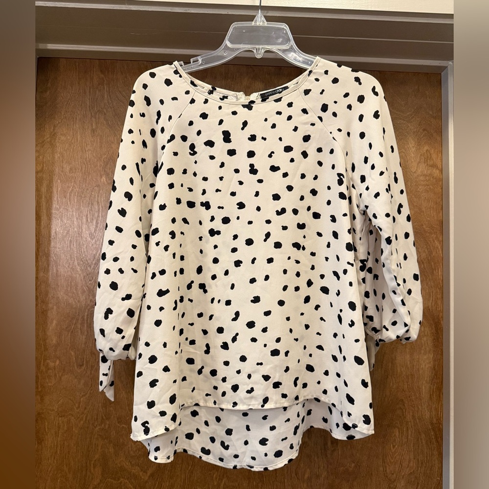 Papermoon Black and White Polka Dot Blouse
